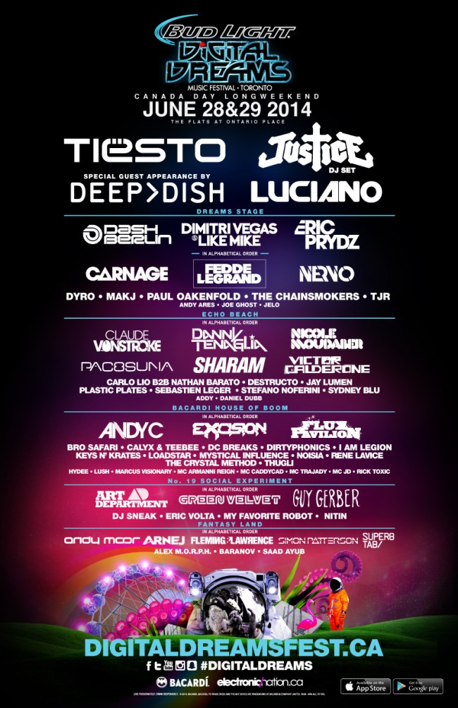 digital dreams lineup poster
